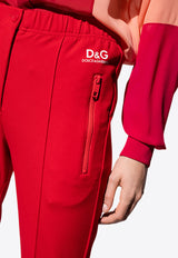 Dolce & Gabbana DG Logo Tapered Pants Red FTB7KT GDO95 R0367