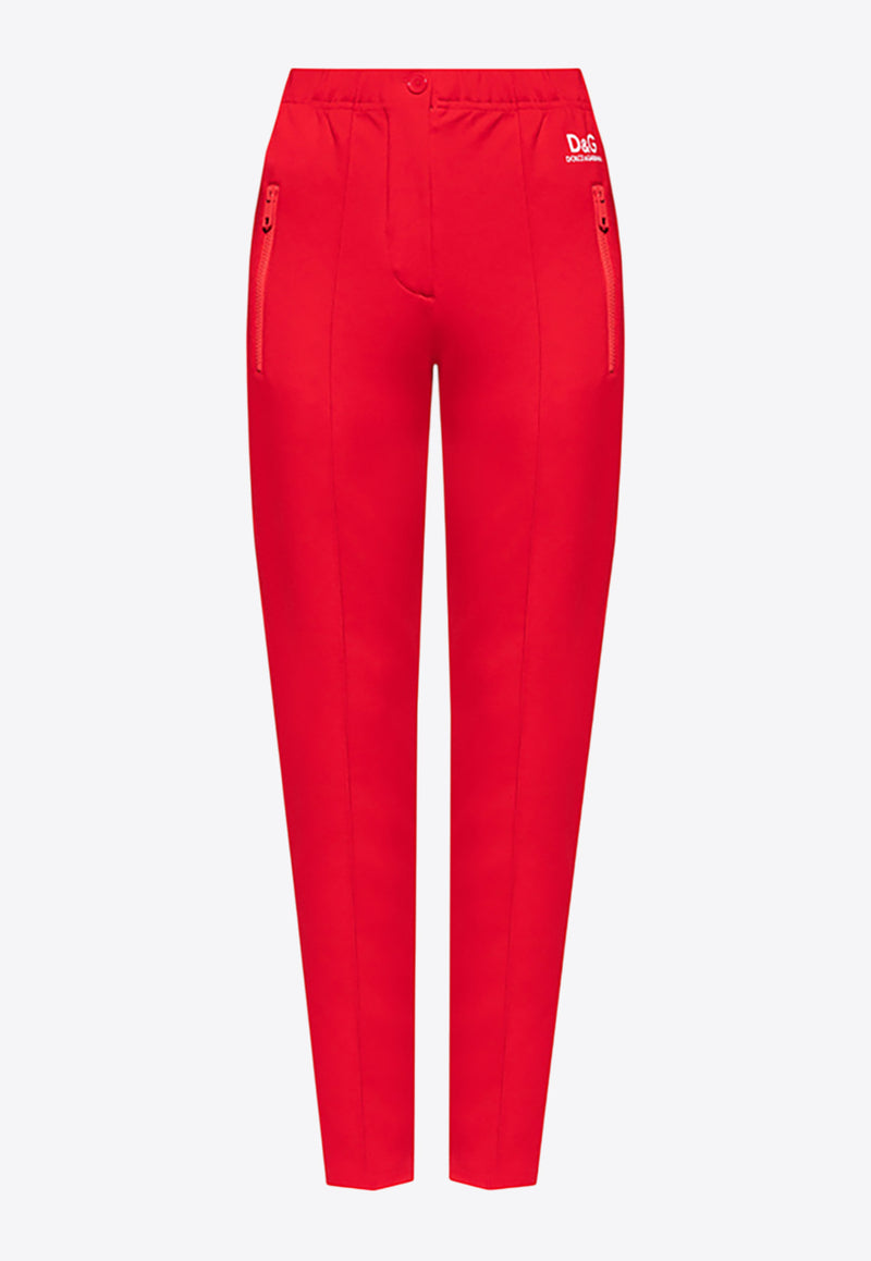 Dolce & Gabbana DG Logo Tapered Pants Red FTB7KT GDO95 R0367