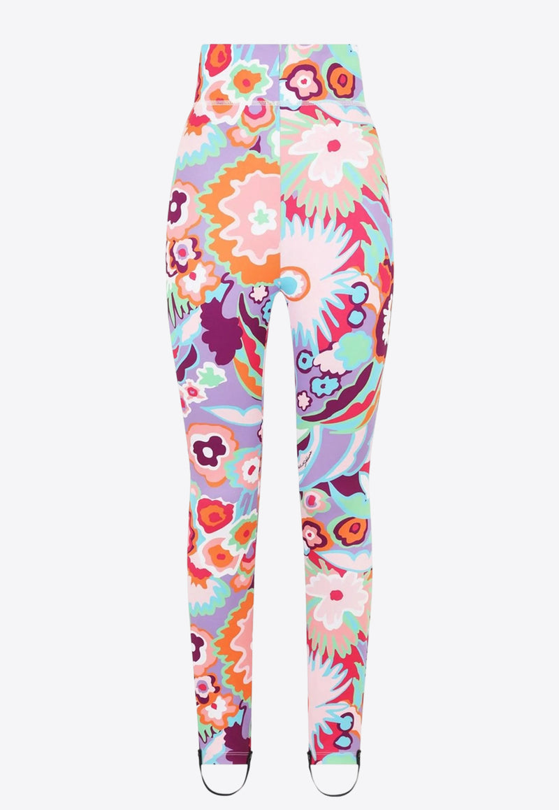 Dolce & Gabbana High-Waist Floral Leggings Multicolor FTB86T FSGZC HH3JV