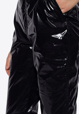 Dolce & Gabbana Draped Straight-Leg Vinyl Pants Black FTB9DT HUMFB N0000