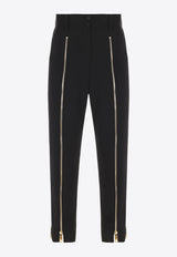 Dolce & Gabbana Straight-Leg Zip Pants Black FTB9YT FUBAJ N0000