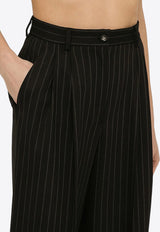 Dolce & Gabbana Pinstriped Straight-Leg Pants in Wool FTBMPTFRBDB/O_DOLCE-S8051