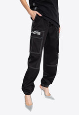 Dolce & Gabbana Logo Print Cargo Pants Black FTC20T FUFML N0000