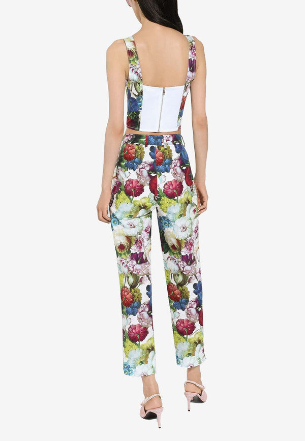 Dolce & Gabbana Cropped Floral Pants FTC3FT HS5Q2 HA4YF