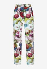 Dolce & Gabbana Cropped Floral Pants FTC3FT HS5Q2 HA4YF