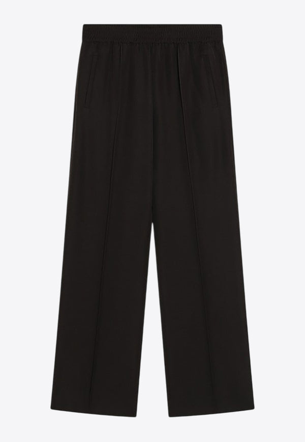 Dolce & Gabbana Wool Pants with Elastic-Waistband Dark Brown FTC6ZTFU2OW/R_DOLCE-M0682