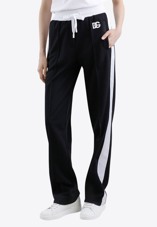 Dolce & Gabbana DG Logo Drawstring Track Pants Black FTC94Z GDCX8 N0000