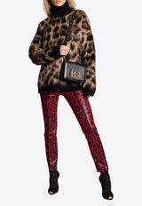Dolce & Gabbana High-Waist Leopard Print Pants Red FTCAHD FSFLB HR13N