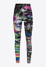 Dolce & Gabbana Paint-Splashed Skinny Jeans Multicolor FTCB0D G903H S9001
