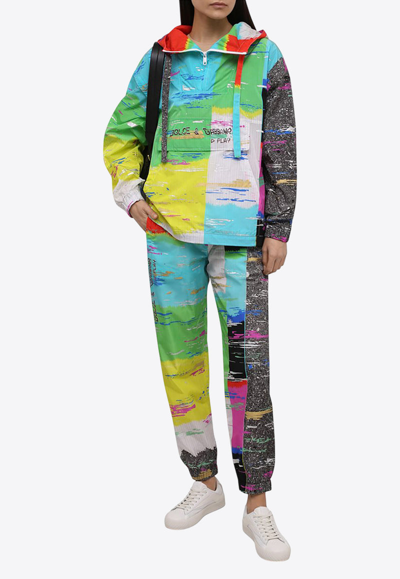 Dolce & Gabbana Abstract-Print Track Pants Multicolor FTCB4T FHMHW HH3FI