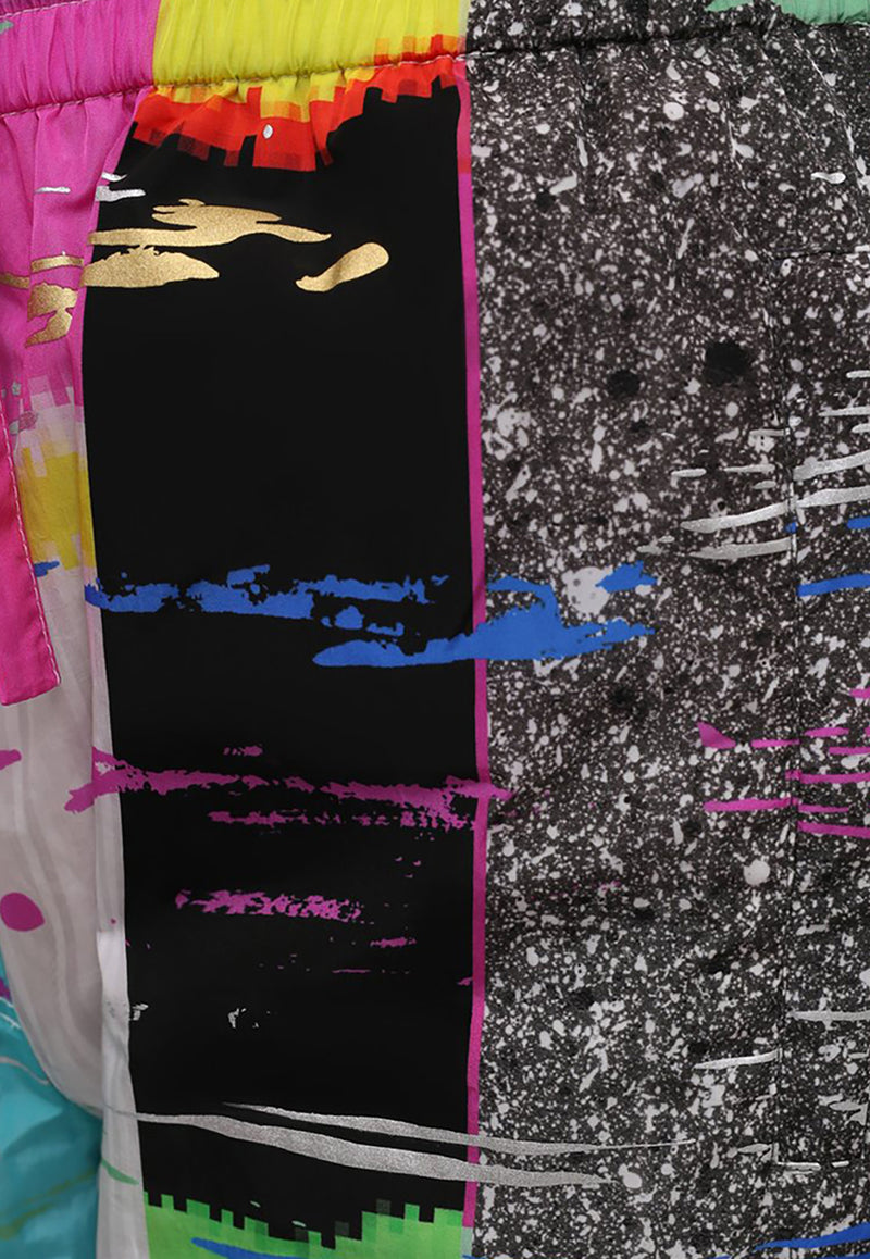 Dolce & Gabbana Abstract-Print Track Pants Multicolor FTCB4T FHMHW HH3FI