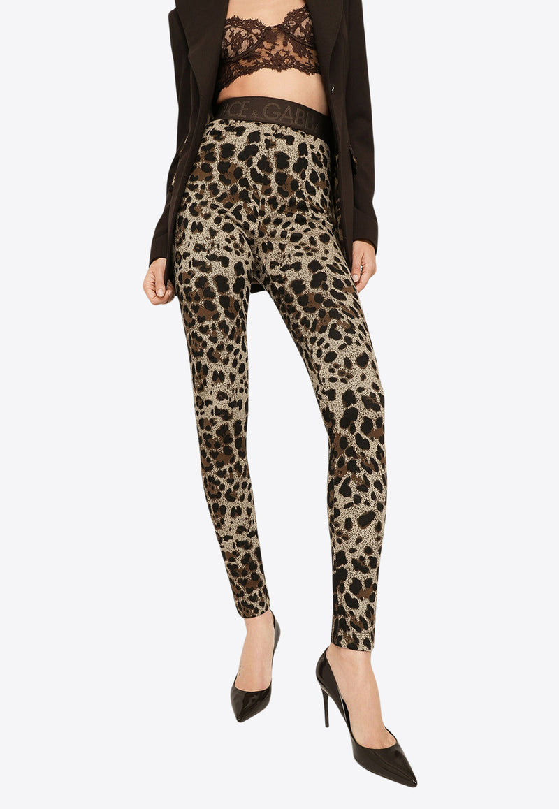 Leopard Print Jersey Leggings – THAHAB KW