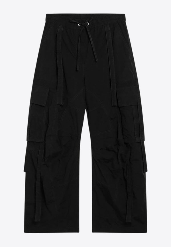 Dolce & Gabbana Crumpled Cargo Pants Black FTDEHTHUMS8/R_DOLCE-N0000