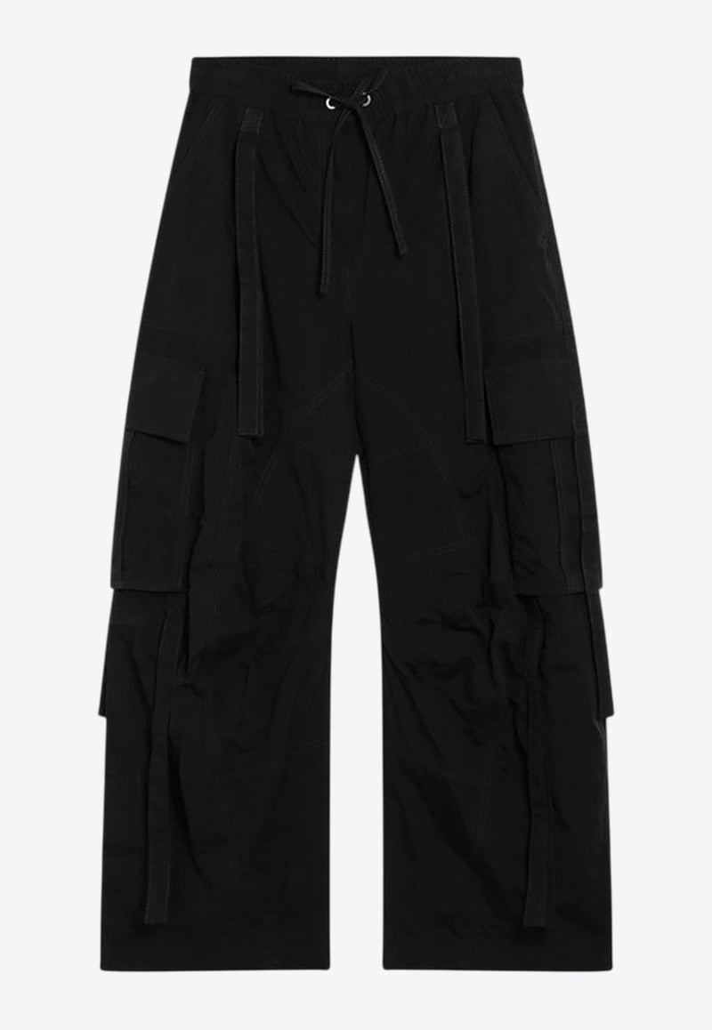 Dolce & Gabbana Crumpled Cargo Pants Black FTDEHTHUMS8/R_DOLCE-N0000