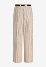 Dolce & Gabbana Regimental Pinstripe Tailored Pants Multicolor FTDMIT FR8AC S8051