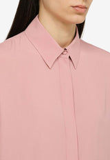 Federica Tosi Silk-Blend Long-Sleeved Shirt FTE24CA1430SE0020/O_FTOSI-0771