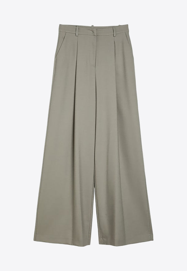 Federica Tosi Wool Wide-Leg Pants Green FTE24PA1040TE0138/O_FTOSI-0600