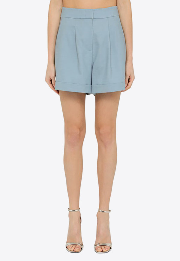 Federica Tosi Tailored Wool Shorts Light Blue FTE24SH1030TE0138/O_FTOSI-1263