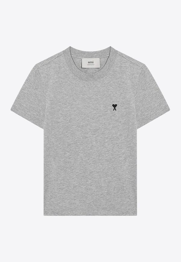 AMI PARIS Ami De Coeur Crewneck T-shirt Gray FTS347724/R_AMI-0951