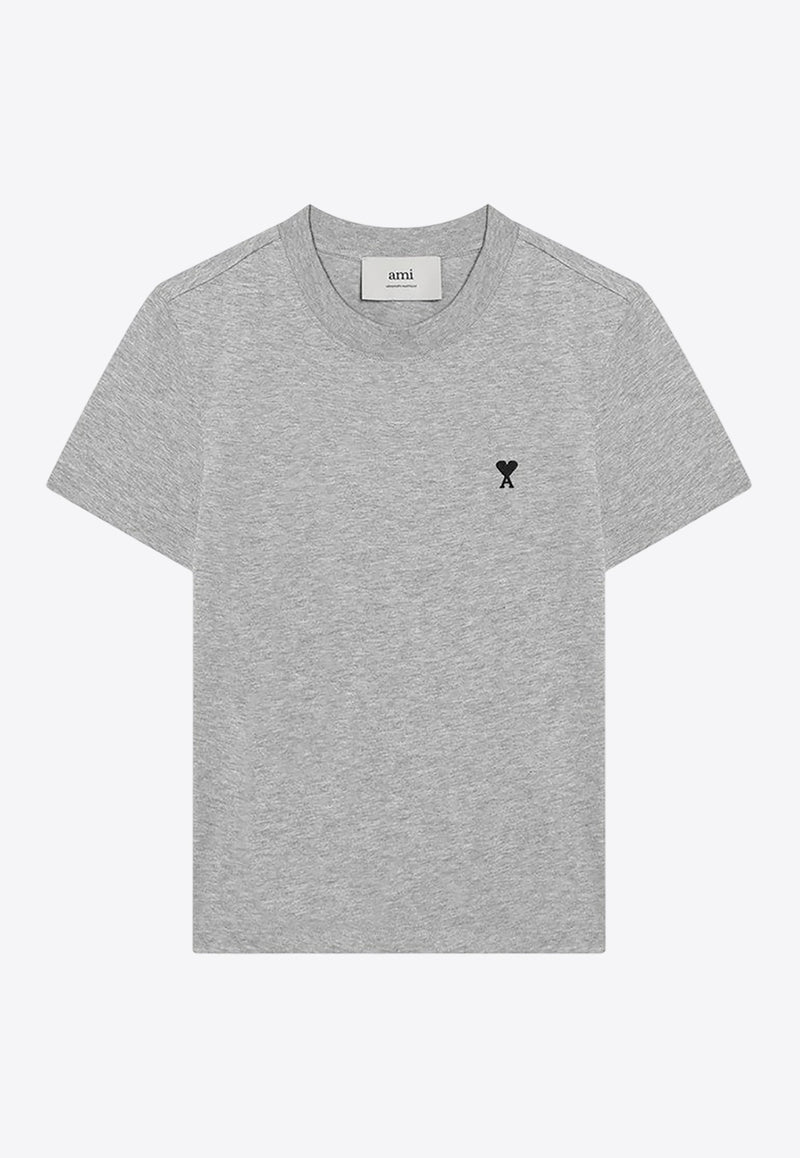 AMI PARIS Ami De Coeur Crewneck T-shirt Gray FTS347724/R_AMI-0951