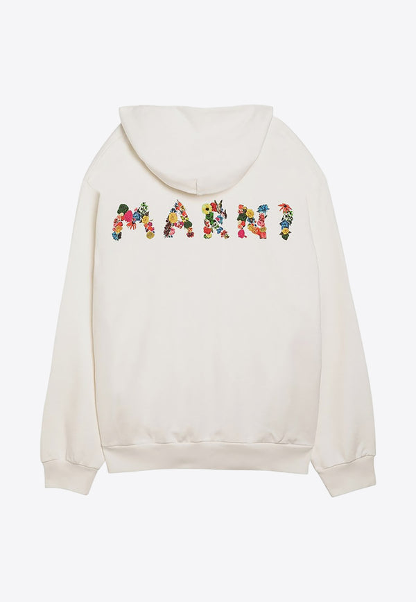 Marni Logo Print Hooded Sweatshirt White FUMU0067PNUSCW60/O_MARNI-CBW02
