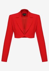 Dalood Cropped Tailored Blazer Red FW2519RED