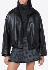 Leather Bomber Jacket