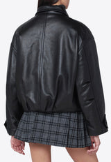 Leather Bomber Jacket
