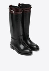 Leather Knee-High Boots