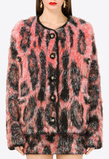 Dolce & Gabbana Animalier Mohair Wool Jacket Multicolor FXE84T JCMO6 S9000