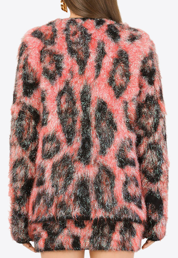 Dolce & Gabbana Animalier Mohair Wool Jacket Multicolor FXE84T JCMO6 S9000