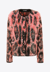Dolce & Gabbana Animalier Mohair Wool Jacket Multicolor FXE84T JCMO6 S9000
