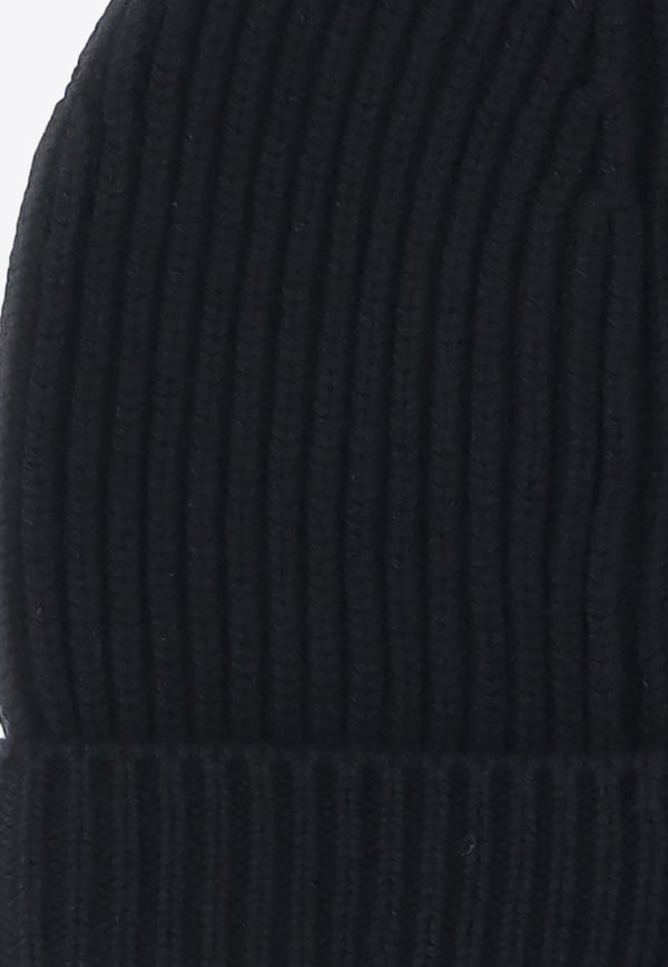 Dolce & Gabbana Rib Knit Wool-Blend Beanie Black FXL68T_JFMU9_N0000