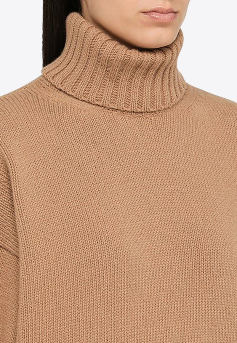 Dolce & Gabbana Oversized Turtleneck Wool Sweater Beige FXM30TJCVP1/N_DOLCE-M0172