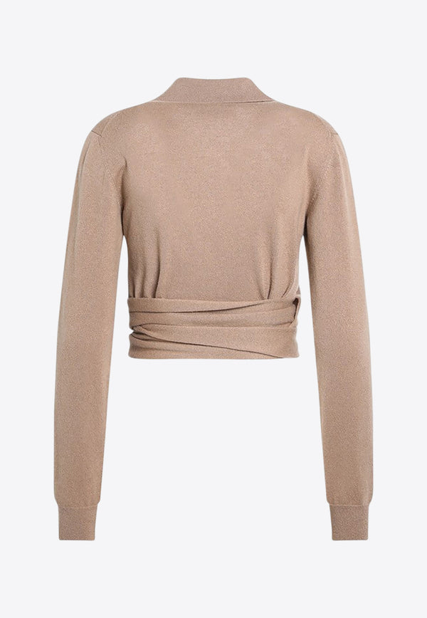 Dolce & Gabbana Cashmere Knit Cropped Top Beige FXVB4TJBW0Q/R_DOLCE-M0172