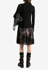 Dolce & Gabbana Ribbed Knit Polo Cardigan Black FXVCPZ JFMHG N0000