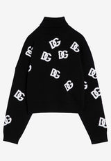 Dolce & Gabbana DG Logo Turtleneck Sweater Black FXW11TJCVYX/P_DOLCE-N0004