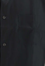 Comme Des Garçons Shirt Long-Sleeved Collared Shirt Navy FZB132_000_NAVY