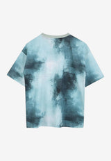 Hugo Boss Kids Boys Abstract Print T-shirt Blue G00438/75F_BLUE