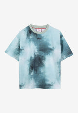 Hugo Boss Kids Boys Abstract Print T-shirt Blue G00438/75F_BLUE