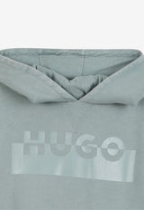 Hugo Boss Kids Boys Split Logo Hoodie Blue G00448/75F_BLUE