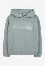 Hugo Boss Kids Boys Split Logo Hoodie Blue G00448/75F_BLUE