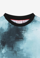 Hugo Boss Kids Boys Abstract Print Sweatshirt Blue G00452/75F_BLUE