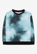 Hugo Boss Kids Boys Abstract Print Sweatshirt Blue G00452/75F_BLUE