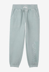 Hugo Boss Kids Boys Logo Print Track Pants Blue G00458/75F_BLUE