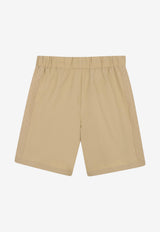 Hugo Boss Kids Boys Logo Track Shorts Beige G00992/23B_STONE