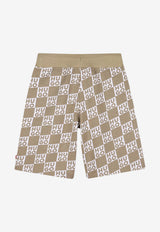 Hugo Boss Kids Boys Monogram Track Shorts Beige G00999/23B_STONE