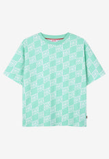 Hugo Boss Kids Boys Monogram T-shirt Green G01022/72B_GREEN