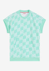 Hugo Boss Kids Girls Monogram Dress Green G01027/72B_GREEN