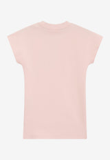 Hugo Boss Kids Girls Logo Artwork T-shirt Dress Pink G01030/44K_PINK
